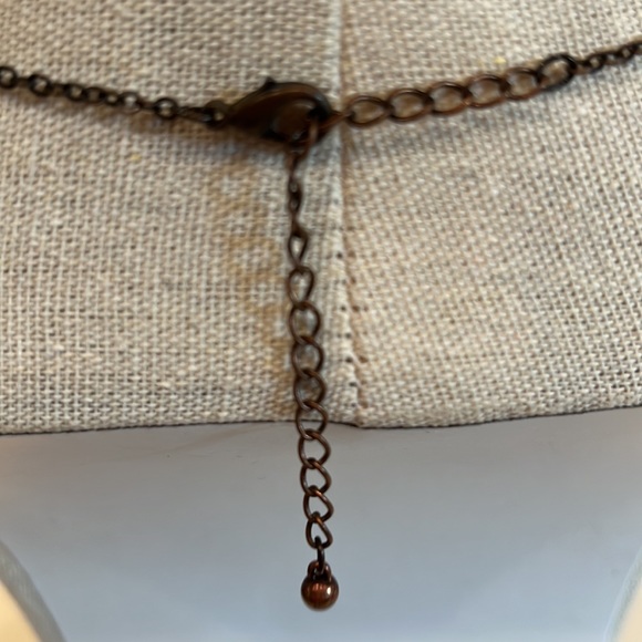 Cute necklace. See photo for length. Tiny faux pearls with rhinestone centers. - Picture 3 of 6